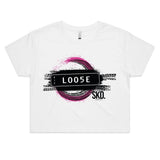 LOO5E WOMANS CROP TEE