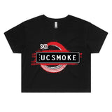 UCSMOKE WOMANS CROP TEE