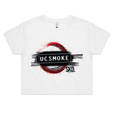 UCSMOKE WOMANS CROP TEE